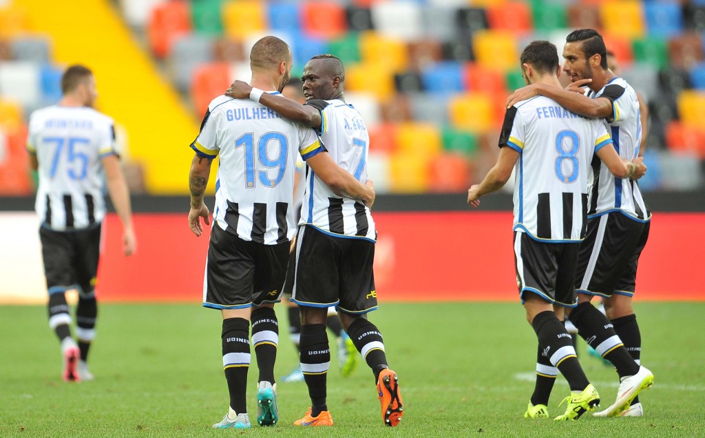 Udinese vs Novara Calcio Coppa Italia 2015/2016 terzo turno elim