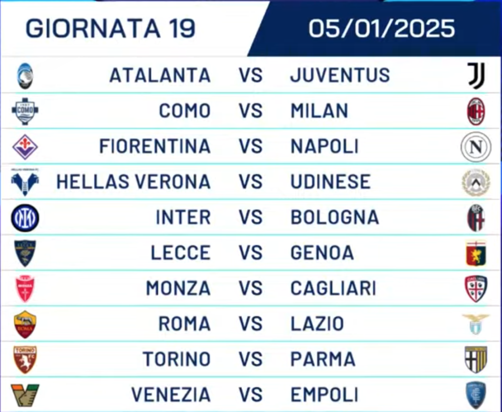 GIORNATA19_5-01-25