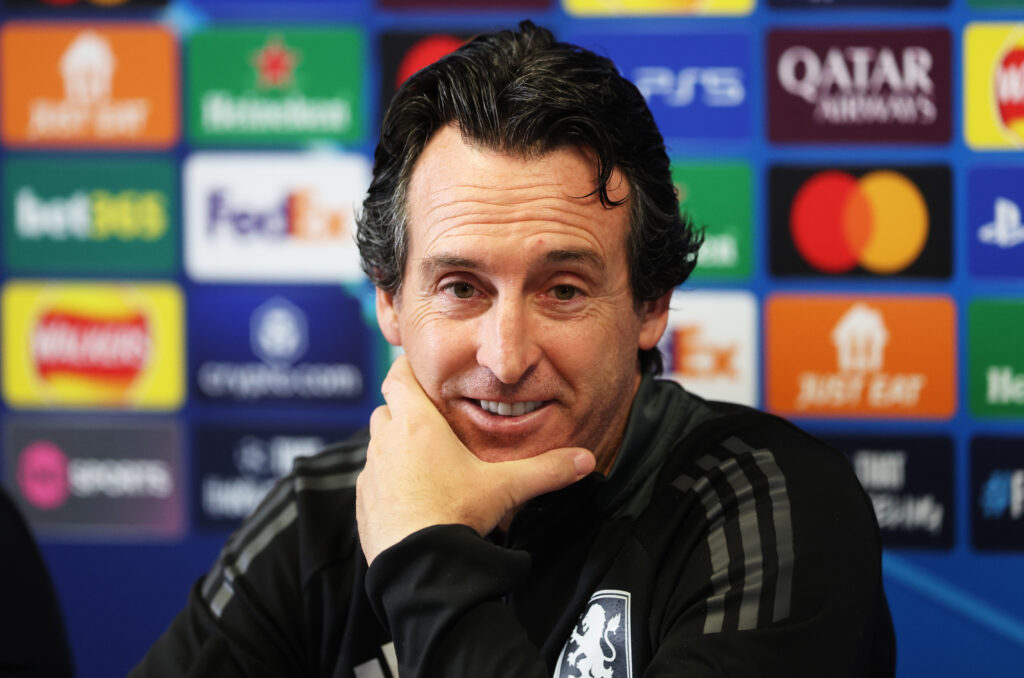 Aston Villa FC Training Session And Press Conference - UEFA Champions League 2024/25 League Phase MD2