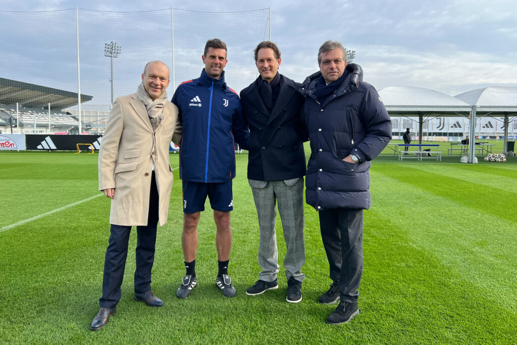 John Elkann Visits Juventus Training Center