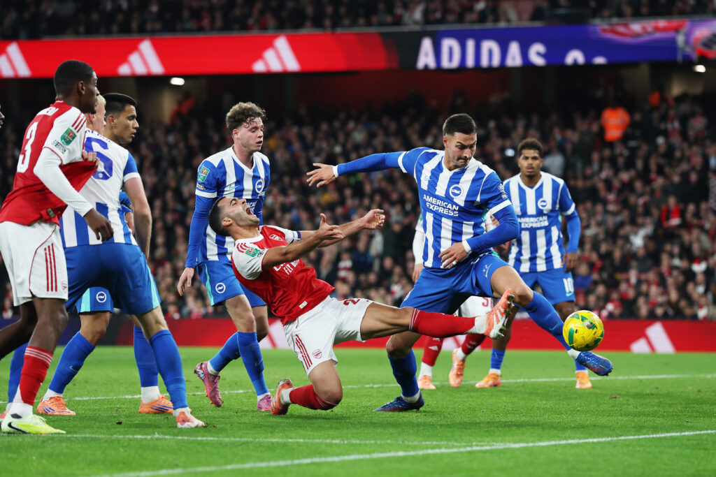 Arsenal v Brighton &amp; Hove Albion - Carabao Cup Fourth Round